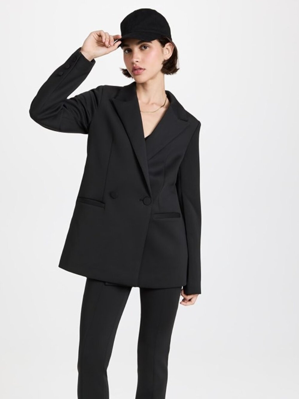 Good American Scuba Double Breasted Blazer NWT